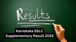 Read more about the article Karnataka SSLC Supplementary Result 2024: Karnataka 10th supplementary exam result released, check immediately